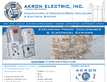 Tablet Screenshot of akronelectric.com